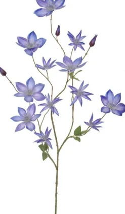 Pure kunstbloem Bosrank blauw H 110 cm