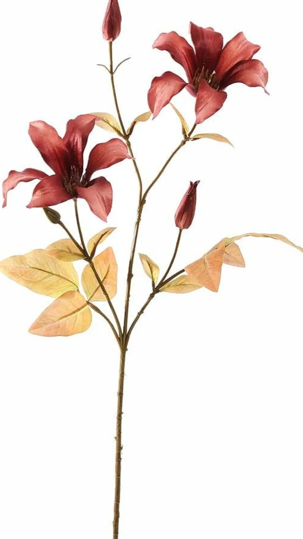 Pure kunstbloem Bosrank rood H 56 cm