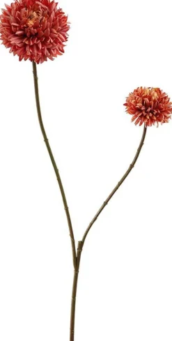 Pure kunstbloem Chrysant oranje H 80 cm