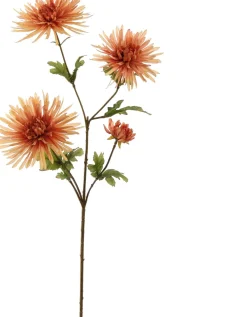 PURE kunstbloem Chrysant oranje 65 cm