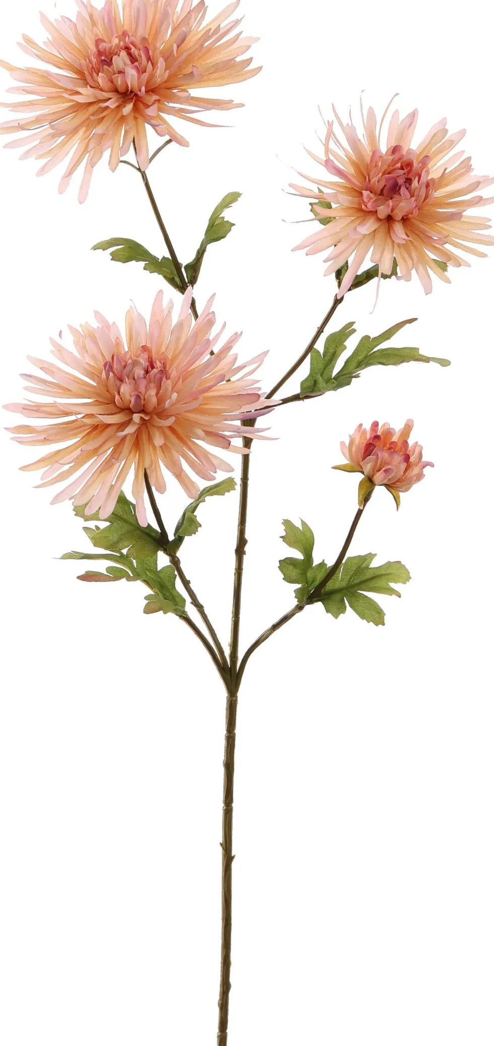 PURE kunstbloem Chrysant zalm 65 cm