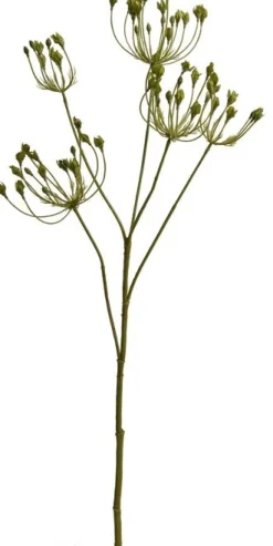 Pure kunstbloem Dille groen H 82 cm