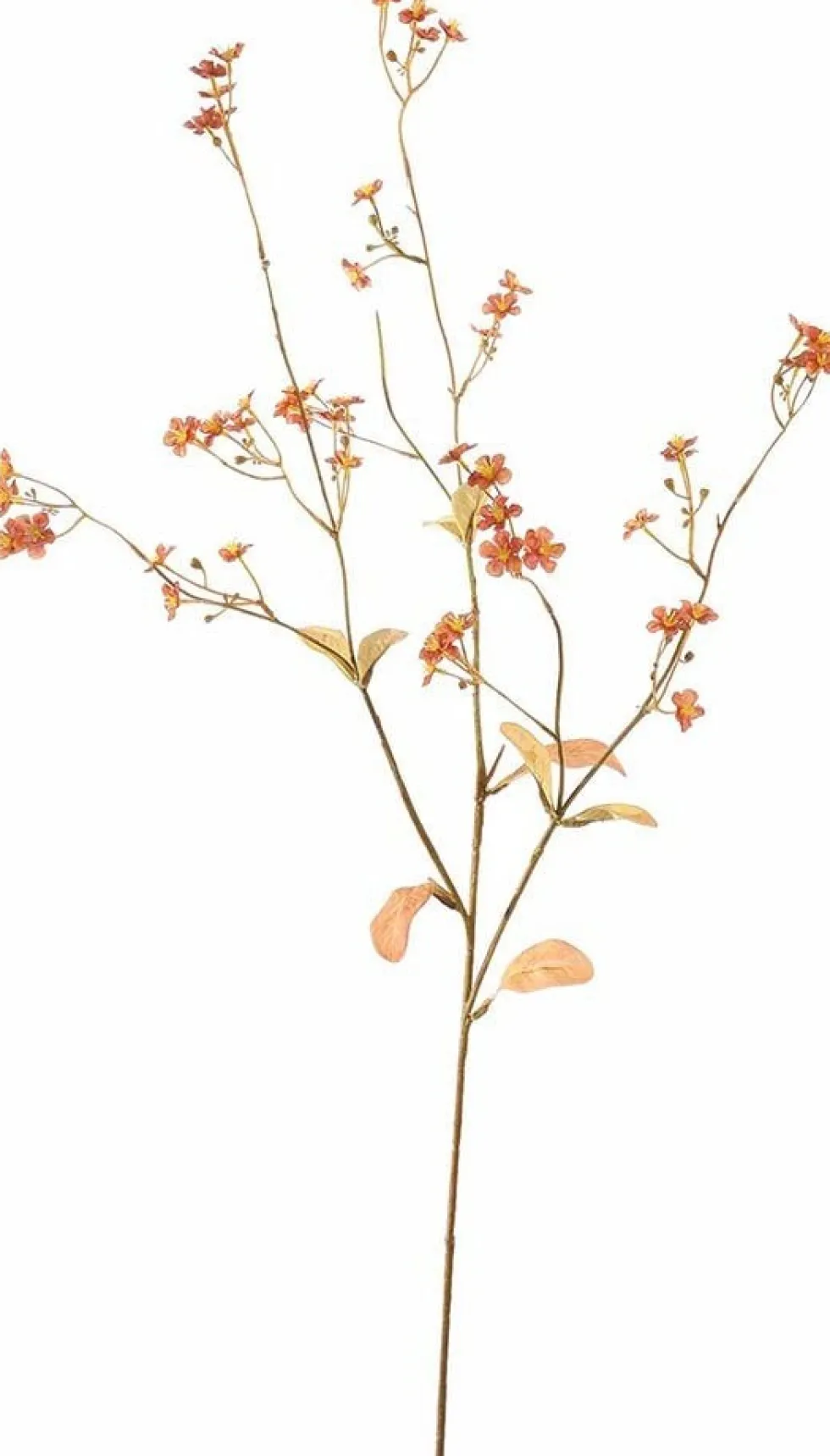 Pure kunstbloem Gipskruid oranje H 65 cm