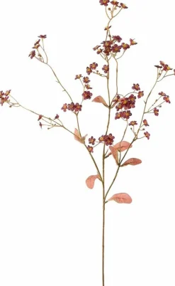 Pure kunstbloem Gipskruid rood H 65 cm