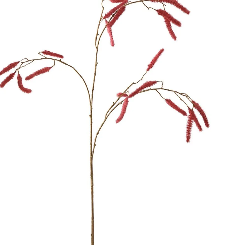 Pure kunstbloem Kattenstaart rood H 95 cm