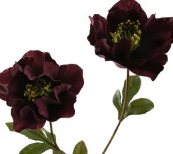 PURE kunstbloem Kerstroos paars 63 cm