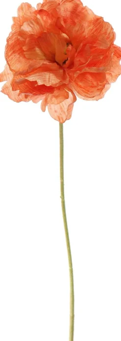 Pure kunstbloem Klaproos oranje H 71 cm