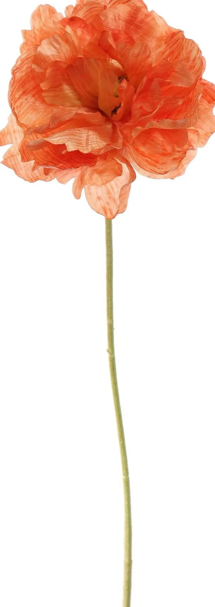 Pure kunstbloem Klaproos oranje H 71 cm
