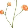 Pure kunstbloem Pioenroos oranje H 66 cm
