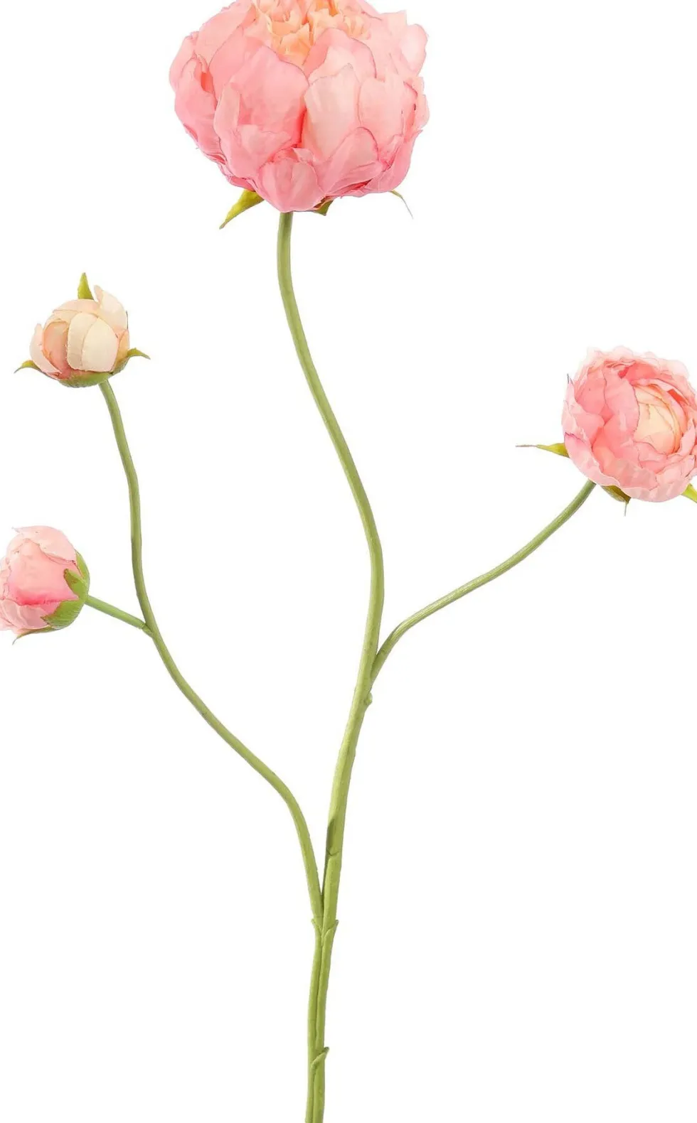 Pure kunstbloem Pioenroos roze H 66 cm