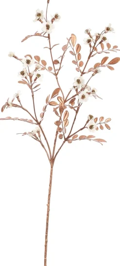 Pure kunstbloem Waxflower crème H 70 cm