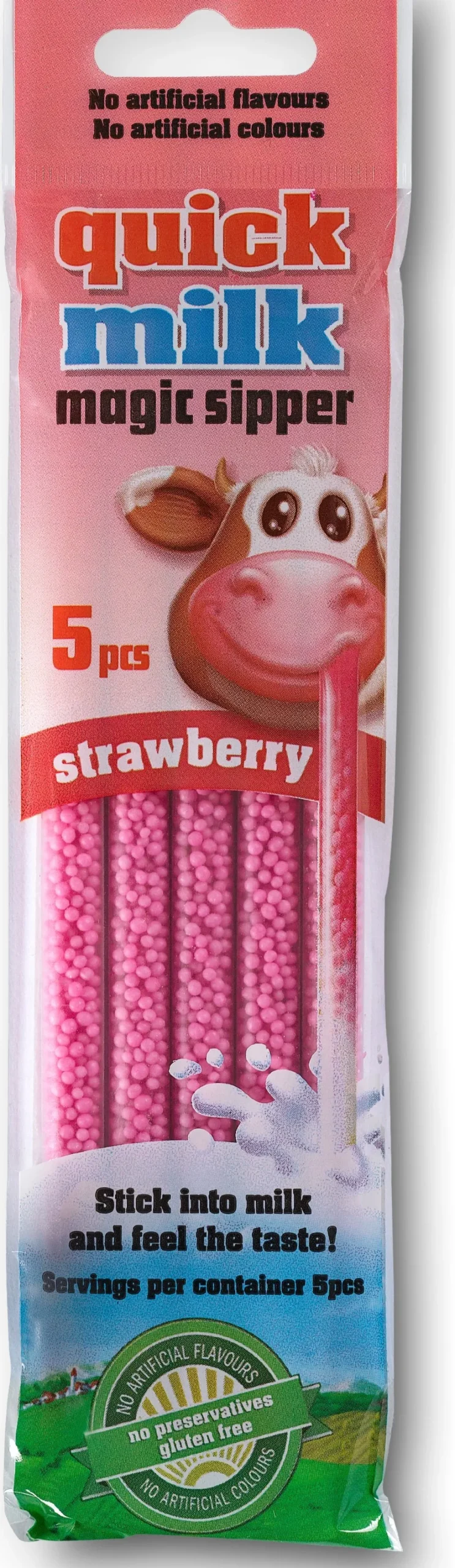 Quick Milk melkdrankrietje Strawberry 30 g