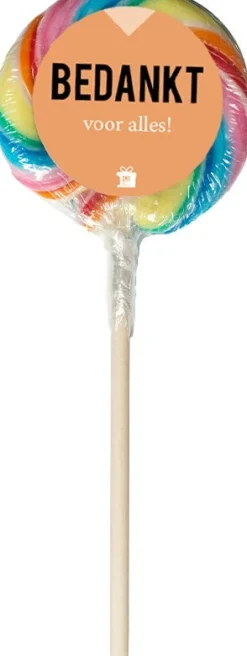 Regenboog lolly bedankt voor alles