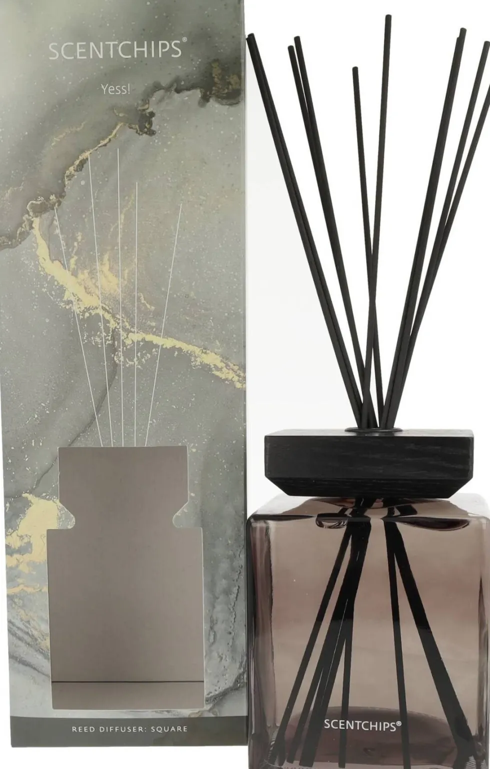 ScentChips geurstokjes Square Yess zwart / bruin 1000 ml