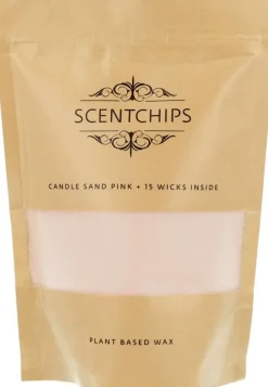 Scentchips kaarsenzand roze 250g