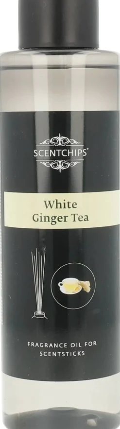 Scentchips navulling geurstokjes White Ginger Tea 400 ml