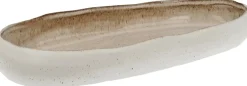 Scentchips schaal voor kaarsenzand Sand Pebble crème / beige 27,5 x 13 x 3,5 cm