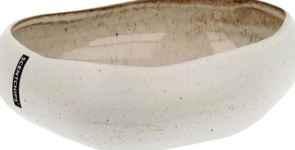 Scentchips schaal voor kaarsenzand Sand Cobble crème / beige 17,5 x 19,5 x 5,5 cm