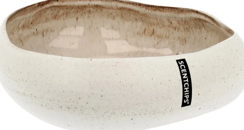 Scentchips schaal voor kaarsenzand Sand Cobble crème / beige 17,5 x 19,5 x 5,5 cm