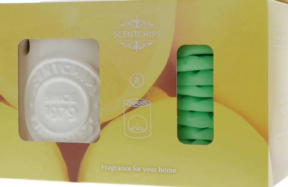 ScentChips wax geurset wit / groen / geel 11 x 10 x 18 cm