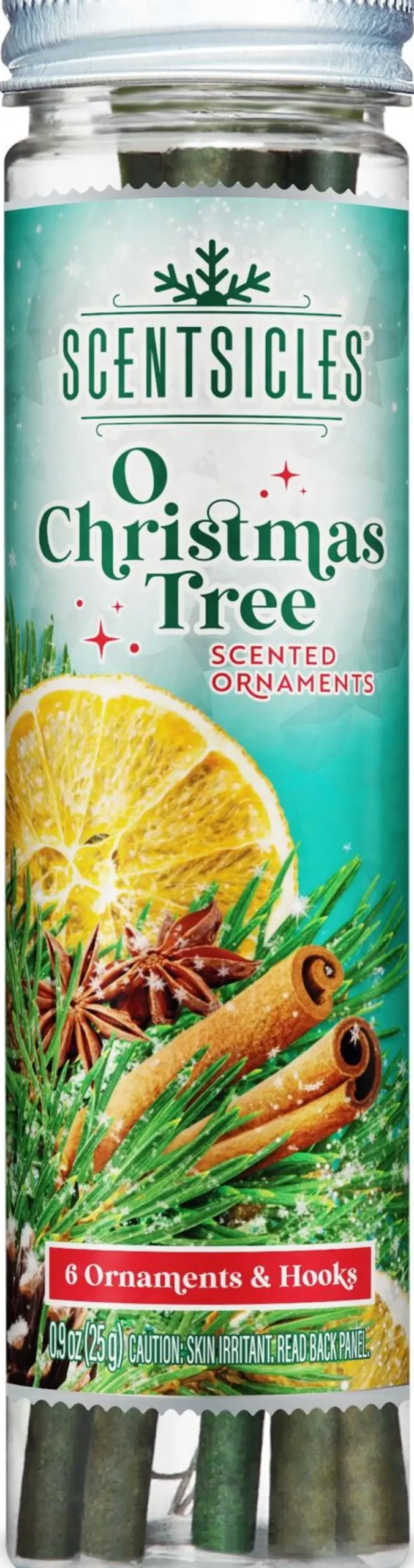 Scentsicles geurstokjes Scented Ornaments o christmas tree 6 stuks