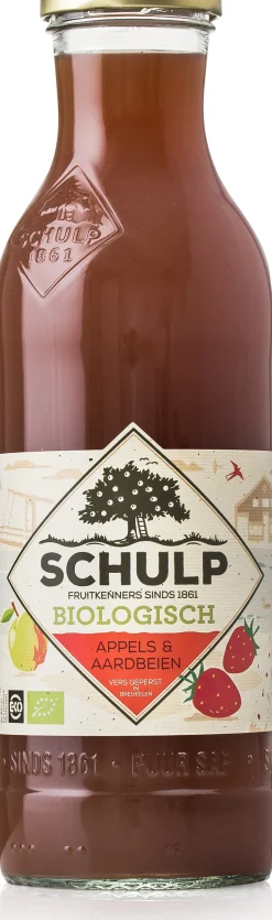 Schulp bio appel aarbeiensap 750 ml