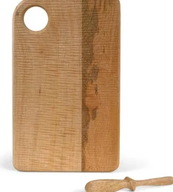 Senza boterbord met mes naturel 33 x 20 x 1,5 cm