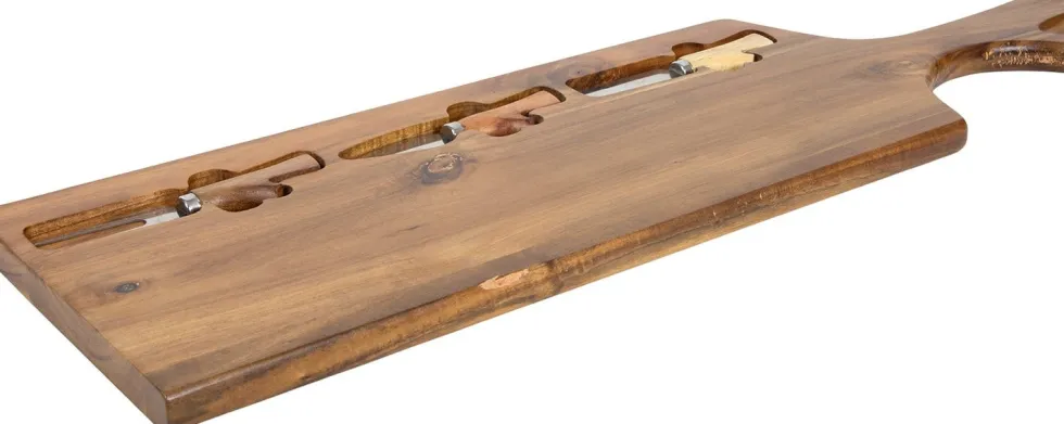 Serveerplank naturel acacia 65 x 20 x 1,5 cm