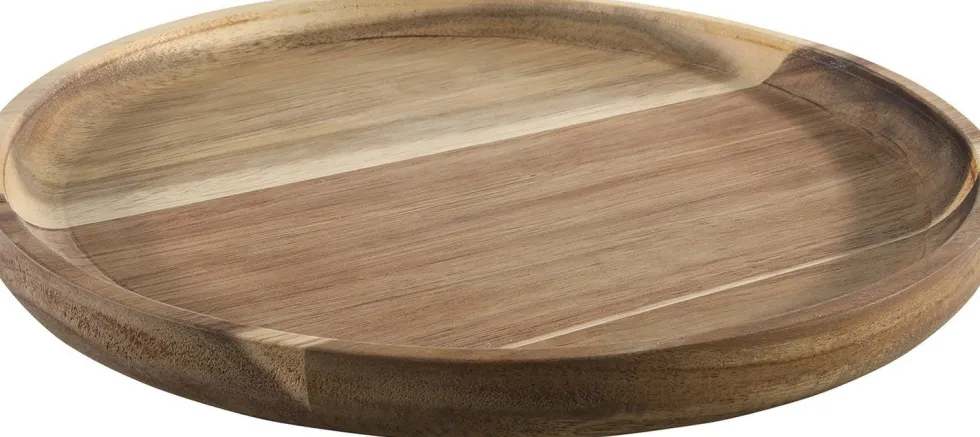 Serveerplank Odin bruin acacia D 24 H 2 cm
