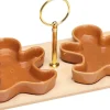 Serveerset bruin 24 x 11 x 5 cm 3-delig