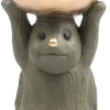 SID Collection decoratieschaal Moos egel groen 9,5 x 9,5 x 17,3 cm