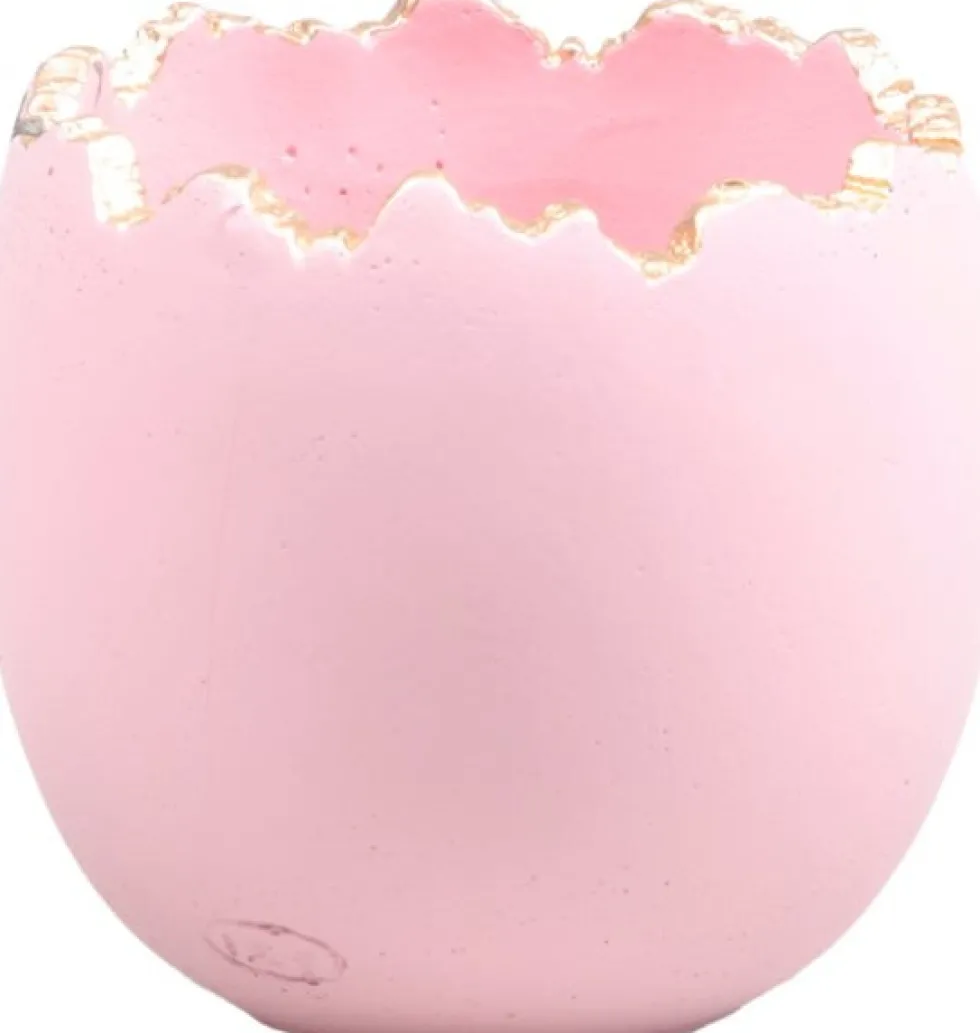 SID decoratie bakje Eric ei roze D 11 H 9,5 cm