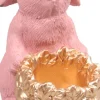 SID decoratieschaal Bunco haasje roze 18 x 11 x 19,5 cm