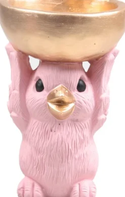 SID decoratieschaal Donny kuiken roze 18,5 x 12 x 19 cm