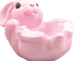 SID decoratieschaal Kirko haasje roze 17 x 13 x 11 cm