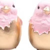 SID paasdecoratie Keika beeld kuiken in ei goud / roze D 7 H 9,5 cm