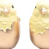 SID paasdecoratie Keika beeld kuiken in ei goud / geel D 7 H 9,5 cm