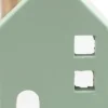 SID waxinelichthouder Huisje groen 7,5 x 5,5 x 11,5 cm