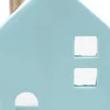 SID waxinelichthouder Huisje blauw 11 x 8 x 16 cm