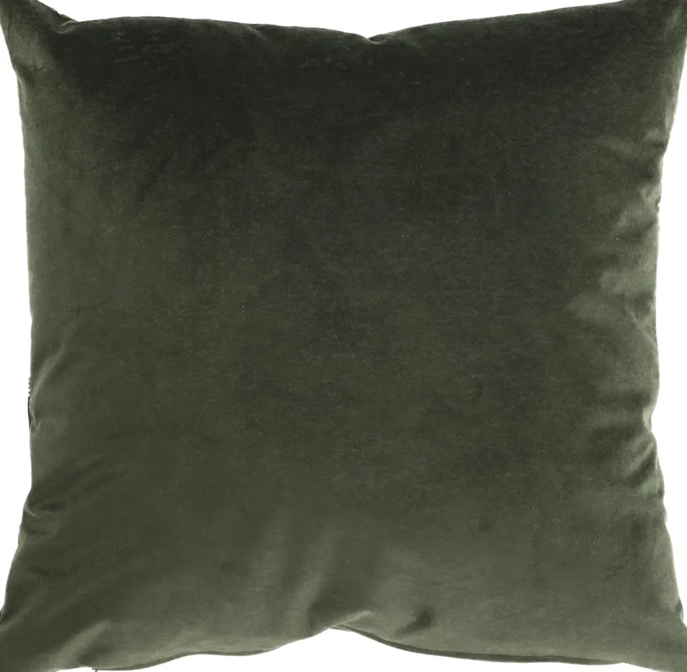 Sierkussen Leaf groen 45 x 45 x 10 cm