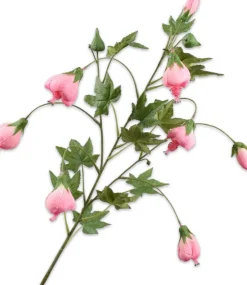 Silk-ka kunstbloem Abutilon roze H 98 cm