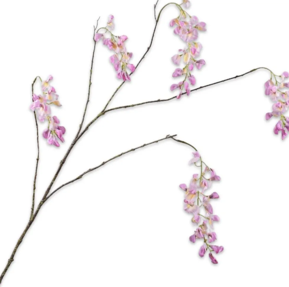 Silk-ka kunstbloem Blauwe regen roze H 129 cm