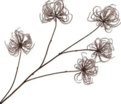 Silk-ka kunstbloem Bosrank bruin H 63 cm