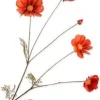 Silk-ka kunstbloem Cosmea donkeroranje H 92 cm