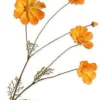 Silk-ka kunstbloem Cosmea oranje / geel H 92 cm