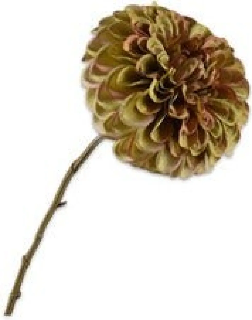Silk-ka kunstbloem Dahlia groen H 74 cm