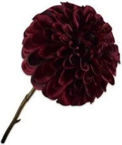 Silk-ka kunstbloem Dahlia rood H 74 cm