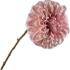 Silk-ka kunstbloem Dahlia zalm H 74 cm