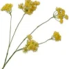 Silk-ka kunstbloem Dille geel H 83 cm