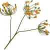 Silk-ka kunstbloem Dille oranje H 83 cm